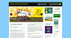 Desktop Screenshot of intranet.unimedrondonia.com.br