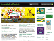 Tablet Screenshot of intranet.unimedrondonia.com.br